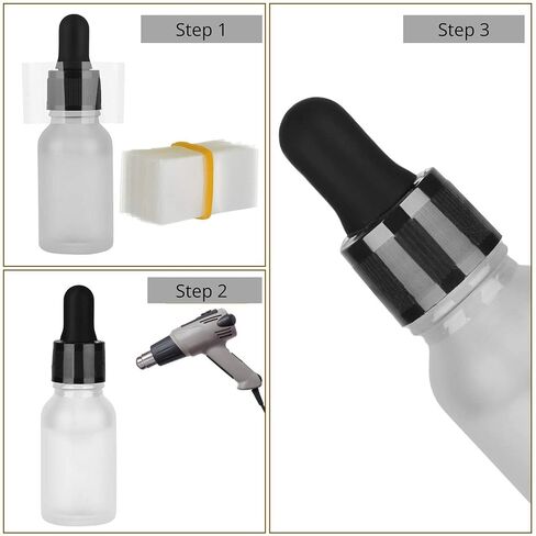 أشرطة انكماش شفافة من مادة PVC مقاس 100 مم × 56 مم 200 جرام - الكمية 500 - غير مثقبة in Kuwait