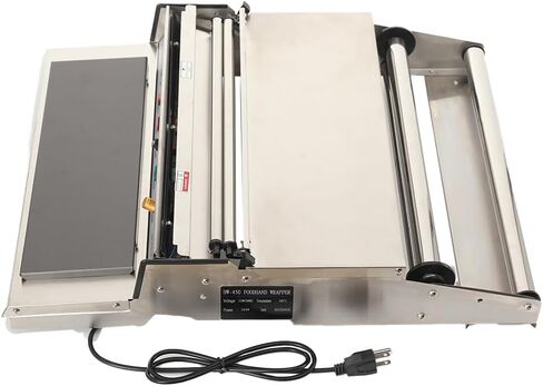 Hand Wrapping Machine, 110V Film Wrapping Machine, 16inch Width Film Sealing Machine, Food Wrap Film Dispenser Wrapper Wrapping Machine for Food Fruit Tray Food Packaging 18/450mm in Kuwait