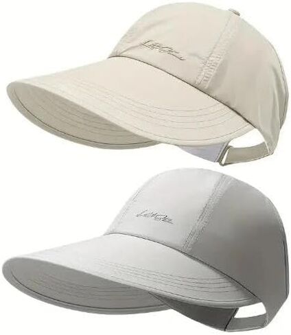 2-Pack UPF Sun Protection Baseball Hat for Men and Women,Quick-Drying Waterproof Wide Brim Outdoor Sports Hat in Saudi Arabia