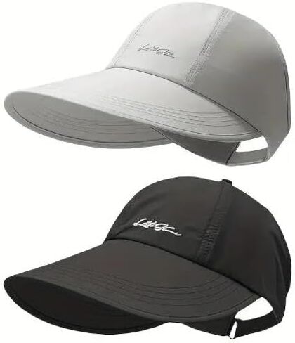 2-Pack UPF Sun Protection Baseball Hat for Men and Women,Quick-Drying Waterproof Wide Brim Outdoor Sports Hat in Saudi Arabia