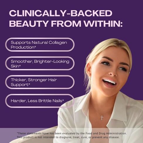 معزز الكولاجين ساريز جلو بوست - MSM، سيليكا الخيزران، أستازانتين، الرمان، البيوتين وبذور العنب - يدعم إنتاج الكولاجين وحمايته، تجديد البشرة، قوة الشعر والأظافر - كمية تكفي 30 يومًا in Kuwait