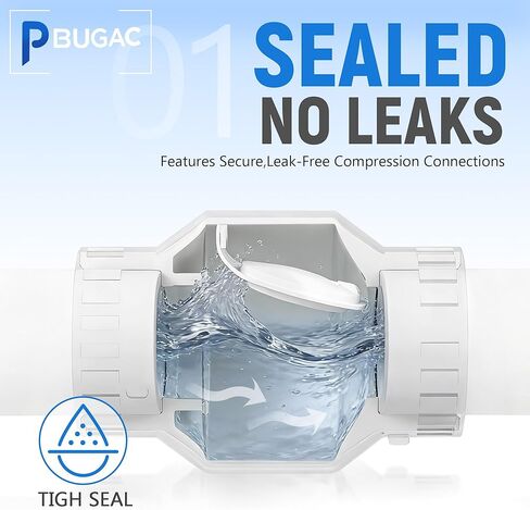 صمام فحص 2 بوصة، جدول PVC 40 صمامًا، وصلات مذيبات صمام فحص PVC 2 بوصة لمنع التدفق العكسي in Kuwait