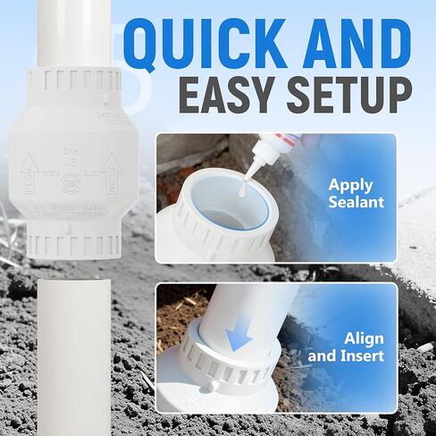 صمام فحص 2 بوصة، جدول PVC 40 صمامًا، وصلات مذيبات صمام فحص PVC 2 بوصة لمنع التدفق العكسي in Kuwait