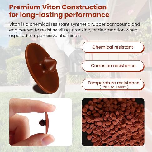 4 عبوات PV-266 استبدال صمام فحص فيتون لمرشات المضخة اليدوية B&G 1 و2 جالون استبدال صمام المضخة الثقيلة لنماذج BG2022، BG2032، 2300 و2222، أجزاء رشاش مانعة للتسرب in Kuwait