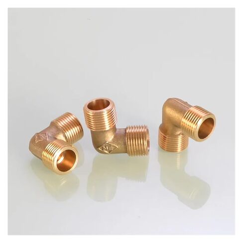1/8" 1/4" 3/8" 1/2" 3/4" 1" Female x Male Thread 90 Deg Brass Elbow Pipe Fitting Connector Coupler for Water Fuel Copper Adapter(1l4 Female to Female) in Kuwait