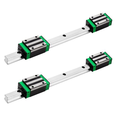 HGR20 Linear Guide Rail Kit - 2 Pcs 300mm Rails + 4 Pcs HGH20CA Bearing Blocks High Precision, Anti-Rust for 3D Printers, CNC Routers, Lathes & DIY Automated Machines in Kuwait