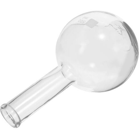 Luxshiny 500ml Glass Distillation Flask with Scale, Long Neck Flat Bottom Laboratory Flask for Chemical Experiments and Scientific Research in Kuwait