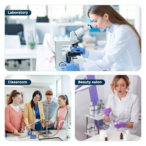 Luxshiny 500ml Glass Distillation Flask with Scale, Long Neck Flat Bottom Laboratory Flask for Chemical Experiments and Scientific Research in Kuwait