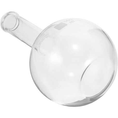 STOBAZA 500ml Long Neck Flat Bottom Glass Distillation Flask Scientific Laboratory Chemical Experiment Flask with Measurement Scale for Lab Use in Saudi Arabia