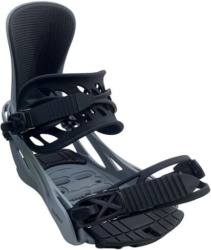 Chamonix Lognan Snowboard Bindings 2026 – All-Mountain, Medium Flex, 3D Profile Ankle Strap, Toe Cap Strap, Padded Baseplate, 2x4 & 4x4 Compatible, Unisex in Saudi Arabia