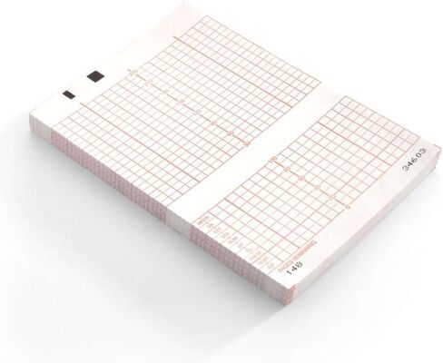 MediChoice ECG/EKG Chart Paper, Z-Fold, Orange Grid, Fetal Monitor Paper, 150 Millimeters x 100 Millimeters (Case of 40) in Saudi Arabia