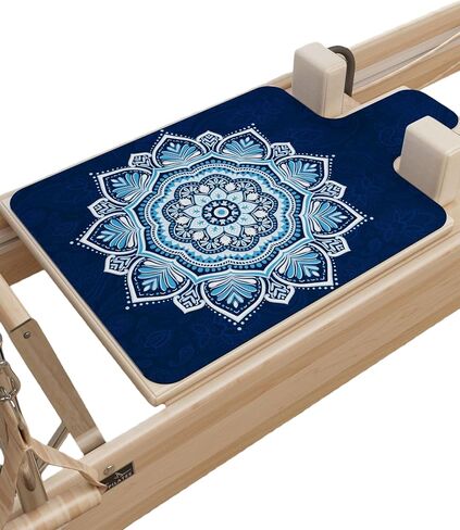 Pilates Reformer Mat, Non-Slip Suede Microfiber Workout Cover for Pilates Carriage, Absorbent Fitness Pad with Natural Rubber Base, Foldable & Portable for Home, Studio, Gym, 39.2"x24"x0.06" in Saudi Arabia