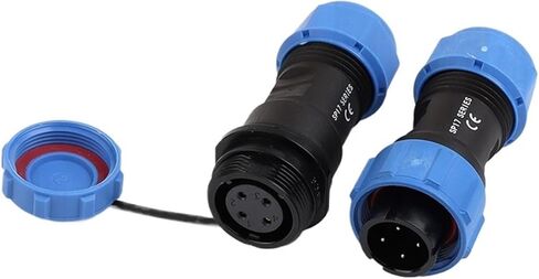 SP17 Nut/Flange/Butt Weld Connector 2/3/4/5/7/9/10 Pin Male and Female Socket(Docking Type,1 SET_3P) in Kuwait