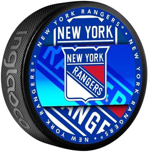 Rangers Officially Licensed Medallion Design Hockey Puck in Saudi Arabia