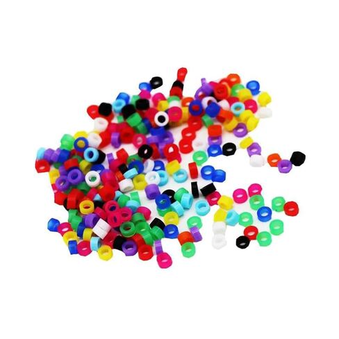Foot Tag Clips Bird Ring Leg Bands, 100Pcs Bird Ring Leg Bands Multicolor 2-5mm for Parrot Finch Foot Rings(3mm) in Saudi Arabia