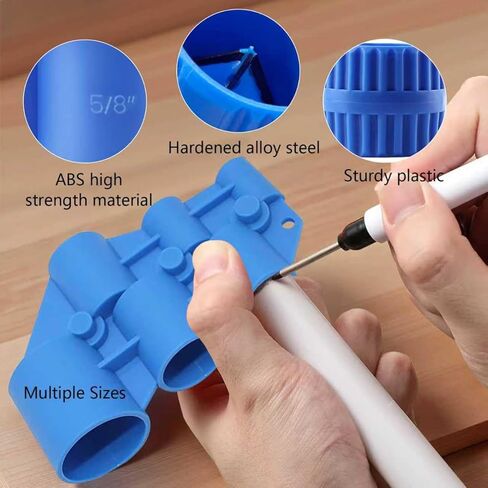 Pipe Deburring Tool Kit, 1/4" to 1" Depth Gauge, 1/8'' to 1-5/8'' Inner Outer Reamer Pipe Tubing Chamfer Tool for PVC, PPR, Brass, CPVC, PE-RT, Aluminum in Kuwait