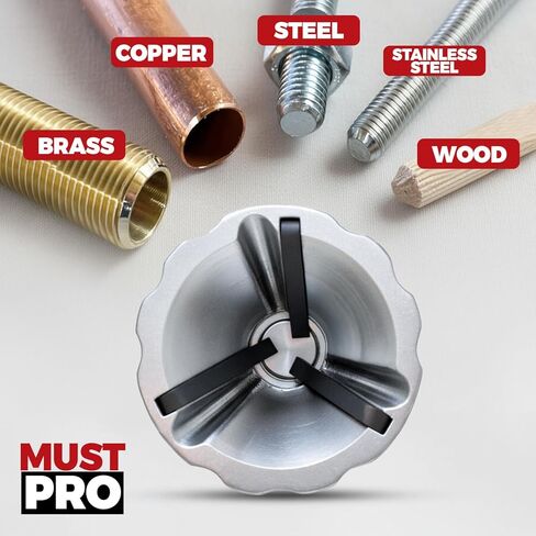 All Thread Repair Bit for Drill Bolt and Chamfering Deferer Threaded Rod Cutter Burr Remover Deburring External Chamfer Tool Also Tread Cleaner Works with 3–19 mm in Saudi Arabia