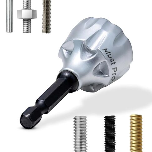 All Thread Repair Bit for Drill Bolt and Chamfering Deferer Threaded Rod Cutter Burr Remover Deburring External Chamfer Tool Also Tread Cleaner Works with 3–19 mm in Saudi Arabia