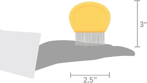 مجموعة مشط القمل، 2 × أمشاط من الفولاذ المقاوم للصدأ و1 × أداة مكبرة، تزيل القمل والصئبان والبيض بسرعة، مناسبة للأطفال والكبار، لجميع أنواع الشعر in Kuwait