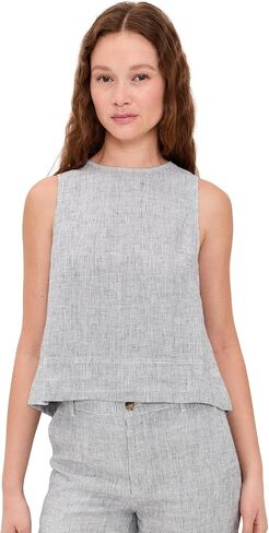 Madewell Women's Pleated Linen Top in Kuwait
