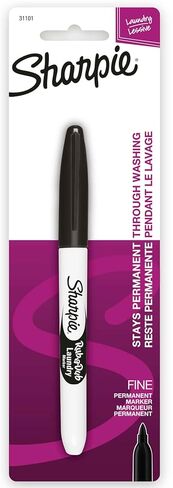 Sharpie Rub-A-Dub Permanent Laundry Marker Fine Black - Pack of 1 in Kuwait
