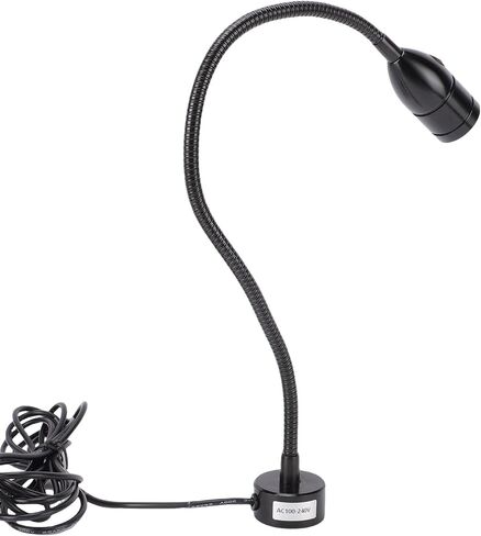 مصباح آلة LED 3 وات 1000LM 6000K IP65، مصباح عمل مرن مع قاعدة مغناطيسية، ضوء ورشة عمل ساطع مع تصميم قابل للتعديل، مثالي لورشة عمل المخرطة والطحن باستخدام الحاسب الآلي (سبائك الألومنيوم) in Kuwait