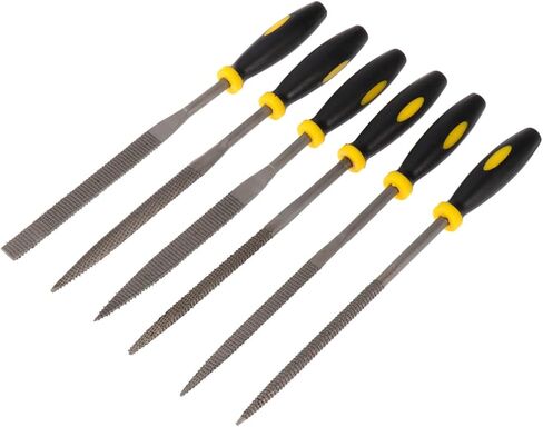 6pcs Mini Wood Rasp File Set with Ergonomic Hand Grip for Woodworking Durable Skid Handles for Controlled Strokes for Shaping Wood and More in Saudi Arabia