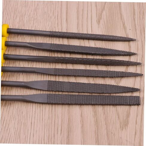 6pcs Mini Wood Rasp File Set with Ergonomic Hand Grip for Woodworking Durable Skid Handles for Controlled Strokes for Shaping Wood and More in Saudi Arabia