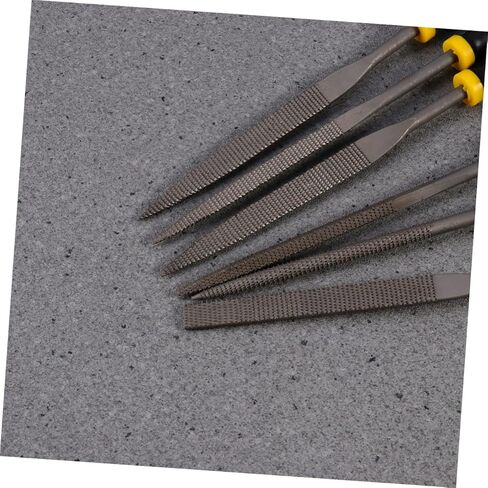 6pcs Mini Wood Rasp File Set with Ergonomic Hand Grip for Woodworking Durable Skid Handles for Controlled Strokes for Shaping Wood and More in Saudi Arabia