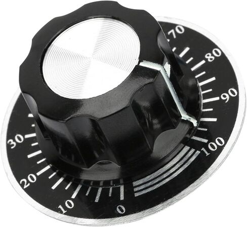 MF A03 Potentiometer Knurled Knobs with Digital Dial Scale Plates - Premium Volume Control Caps Easy Install DIY Replacement Accessory Set in Saudi Arabia