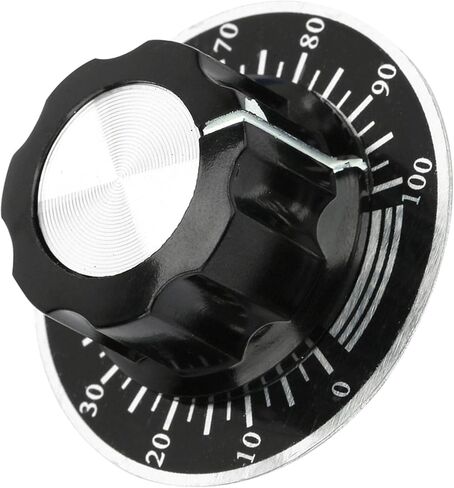 MF A03 Potentiometer Knurled Knobs with Digital Dial Scale Plates - Premium Volume Control Caps Easy Install DIY Replacement Accessory Set in Saudi Arabia