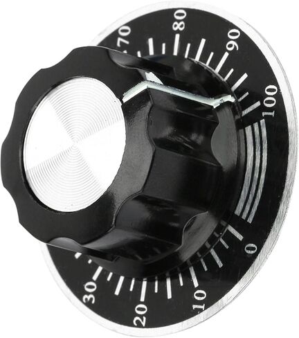 MF A03 Potentiometer Knurled Knobs with Digital Dial Scale Plates - Premium Volume Control Caps Easy Install DIY Replacement Accessory Set in Saudi Arabia