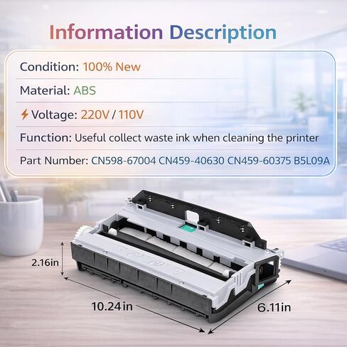 CN598-67004 CN459-40630 Duplex Module Assembly Ink Maintenance Box Compatible with HP PageWide Pro 477dw 477dn 577dw 577dz 552dw Waste Ink Collector for hp973 974 Printer in Kuwait