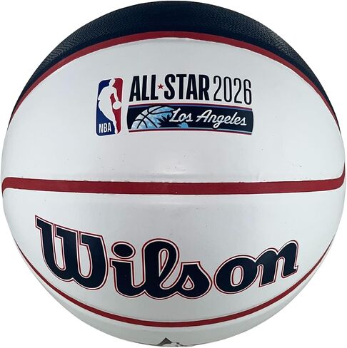 WILSON 2026 NBA All-Star Game White Panel Autograph Full Size Basketball - Los Angeles in Saudi Arabia