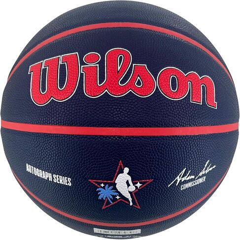 WILSON 2026 NBA All-Star Game White Panel Autograph Full Size Basketball - Los Angeles in Saudi Arabia