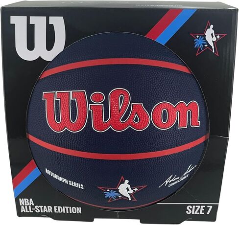 WILSON 2026 NBA All-Star Game White Panel Autograph Full Size Basketball - Los Angeles in Saudi Arabia