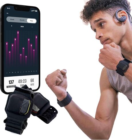 Boxing Punch Tracker – Bluetooth Sensors for Heavy Bag & Shadow Boxing – Track Speed, Power & Count – iOS & Android App in Saudi Arabia