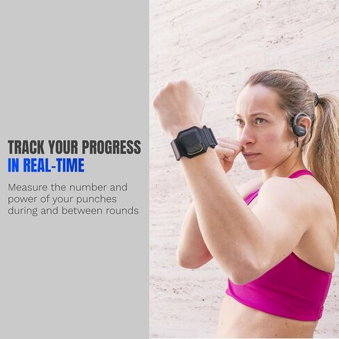 Boxing Punch Tracker – Bluetooth Sensors for Heavy Bag & Shadow Boxing – Track Speed, Power & Count – iOS & Android App in Saudi Arabia