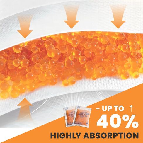 عبوات جل السيليكا المجففة ذات اللون المحدد من Vrurc - 5 جرام (55 عبوة) ممتص رطوبة ممتاز من الدرجة الغذائية، مجفف قابل لإعادة التنشيط لتخزين الطعام والبذور والإلكترونيات ومستلزمات الطباعة ثلاثية الأبعاد in Kuwait