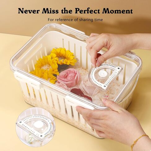 حاوية تجفيف زهور كبيرة من جل السيليكا سعة 10 لتر من أبوفكس مع قفازات حصيرة التنظيف ومجرفة وقناع، خطوة واحدة لاستعادة الزهور المجففة للحرف اليدوية، مجموعة الحفاظ على الزهور (بلورات جل السيليكا غير متضمنة) in Kuwait