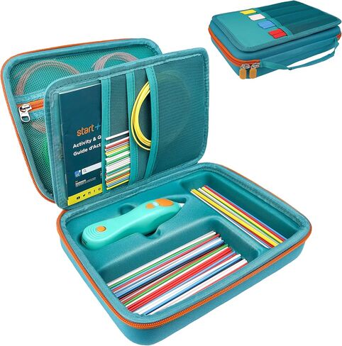 Hard Case Compatible with NEW 3Doodler Start+ Essentials (2024), Educational STEM Toy Durable Box Storage 3D Pen for Kids,Hold 3D Pen Filament Filaments and Accessories (Green) in Kuwait
