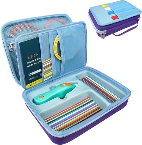 Hard Case Compatible with NEW 3Doodler Start+ Essentials (2024), Educational STEM Toy Durable Box Storage 3D Pen for Kids,Hold 3D Pen Filament Filaments and Accessories (Green) in Kuwait