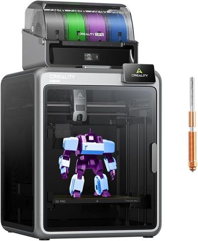 طابعة Creality K2 Combo ثلاثية الأبعاد الرسمية، طابعات ثلاثية الأبعاد متعددة الألوان مع CFS، سرعة طباعة 600 مم/ثانية 300 درجة مئوية كاميرا AI لغرفة التسوية التلقائية للمحرك المباشر، حجم الطباعة 10.24x10.24x10.24 بوصة in Kuwait