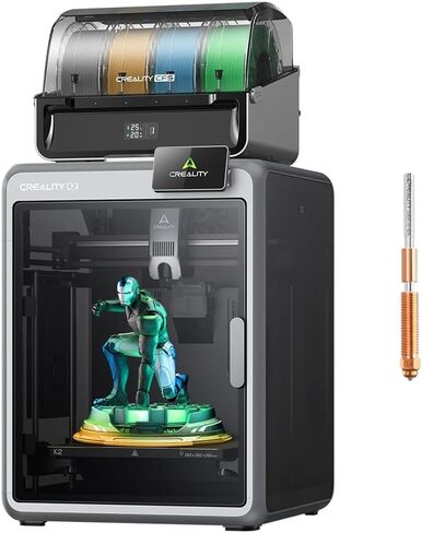 Official Creality K2 Combo 3D Printer, Multicolor 3D Printers with CFS, 600mm/s Printing Speed 300℃ Direct Drive Extruder Auto Leveling Chamber AI Camera, Printing Size 10.24x10.24x10.24 inch in Saudi Arabia