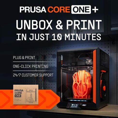 مجموعة طابعة Prusa CORE One ثلاثية الأبعاد الأصلية، أوراق طباعة قابلة للإزالة، مجموعة DYI للطابعة ثلاثية الأبعاد صديقة للمبتدئين، ممتعة للتجميع، معايرة تلقائية، عينة خيوط متضمنة، حجم الطباعة 9.8 × 8.6 × 10.6 بوصة in Kuwait