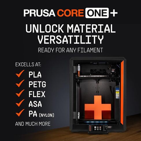 مجموعة طابعة Prusa CORE One ثلاثية الأبعاد الأصلية، أوراق طباعة قابلة للإزالة، مجموعة DYI للطابعة ثلاثية الأبعاد صديقة للمبتدئين، ممتعة للتجميع، معايرة تلقائية، عينة خيوط متضمنة، حجم الطباعة 9.8 × 8.6 × 10.6 بوصة in Kuwait