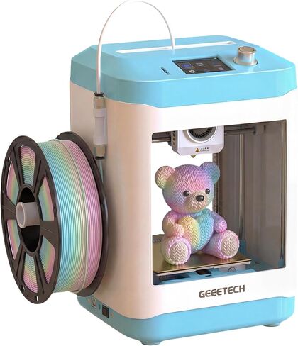 طابعة M1 Mini ثلاثية الأبعاد للأطفال والمبتدئين، هدية مثالية للعلوم والتكنولوجيا والهندسة والرياضيات، تسوية تلقائية ذكية، طباعة دقيقة وعالية السرعة، طارد محرك مباشر، متوافق مع خيوط PLA/TPU in Kuwait