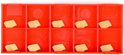 Carbide Inserts GTN-2 QC1402 Multilayer Coated CNC Lathe Cutting Tools with 0.079 Inch Width for Cut Off and Grooving on Steel Stainless Steel and Non Ferrous Metals Pack of 10 in Kuwait