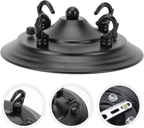 Uonlytech Chandelier Ceiling Hook Plate 6.29 Inch Multi-Hook Ceiling Plate for Pendant Light Fixtures Delicate Lamp Holder Creative in Saudi Arabia