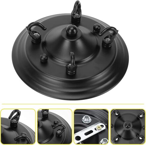 Uonlytech Chandelier Ceiling Hook Plate 6.29 Inch Multi-Hook Ceiling Plate for Pendant Light Fixtures Delicate Lamp Holder Creative in Saudi Arabia